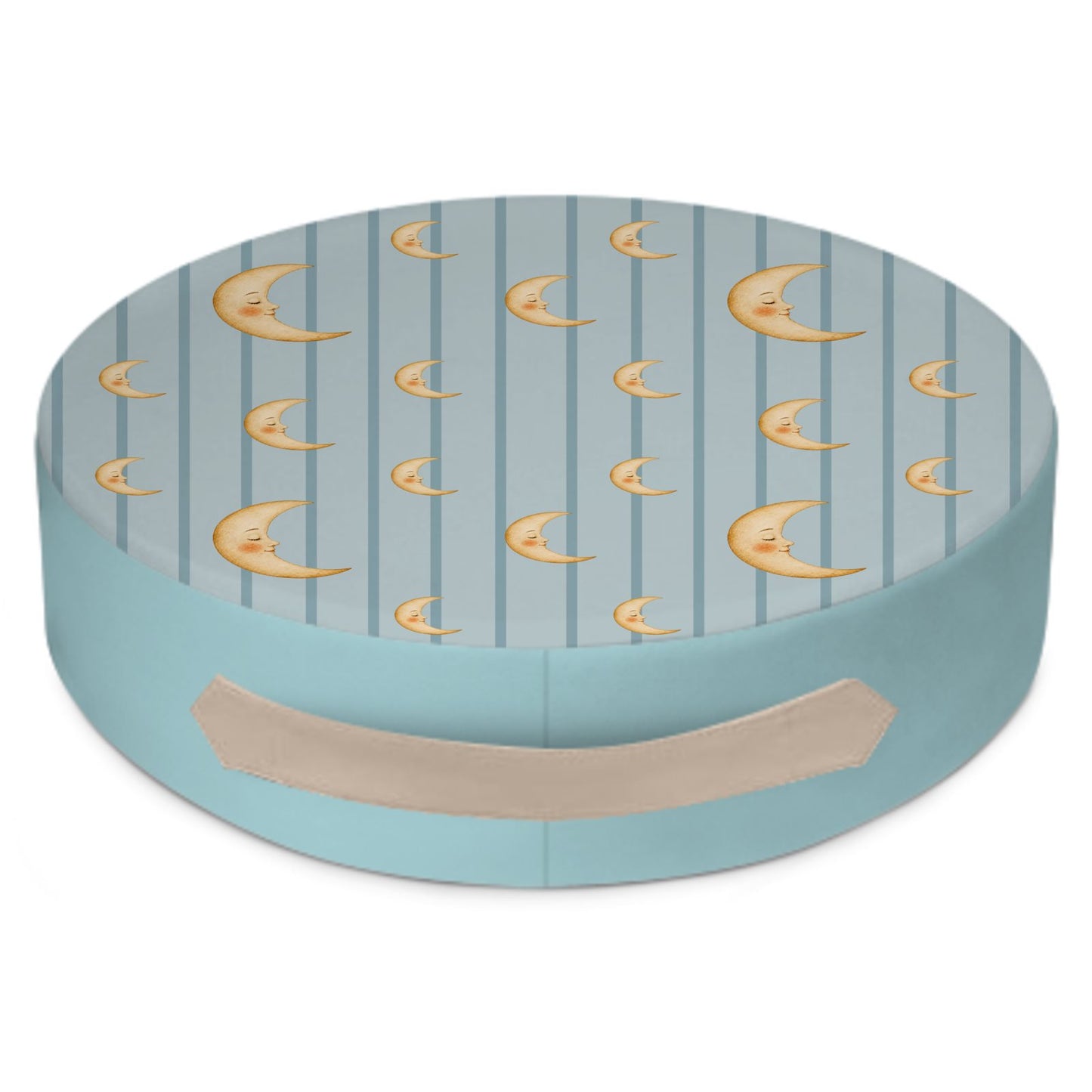 Lune Round Floor Cushion | Celestial Nursery & Cozy Home Deco