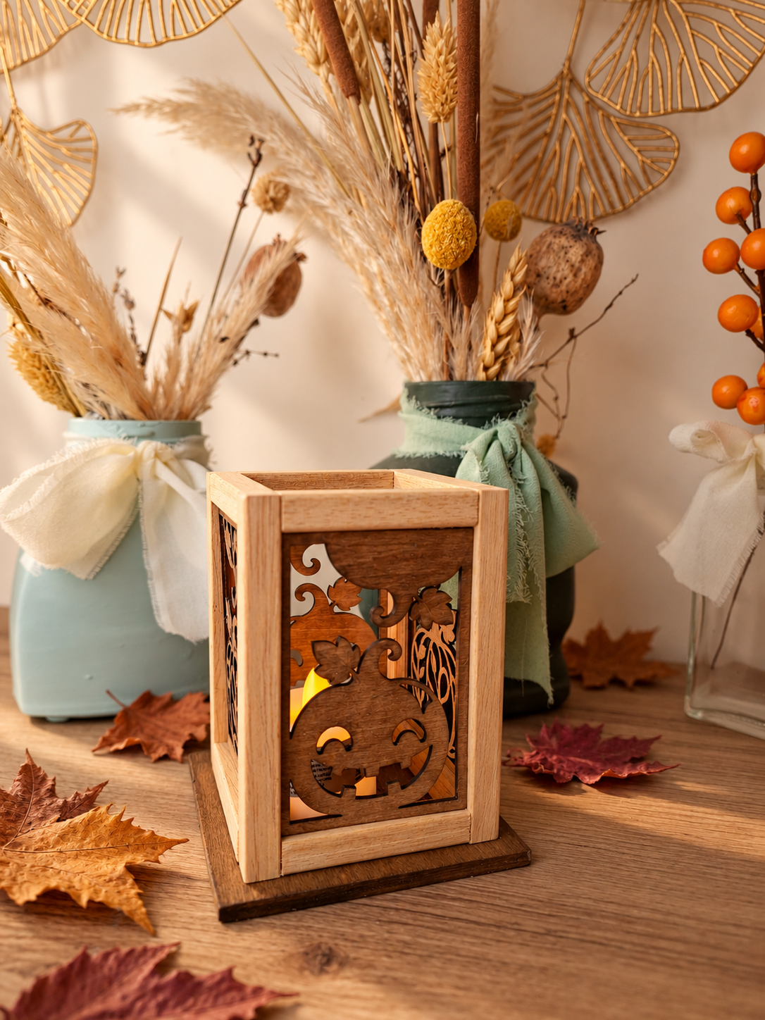 Lanterna in Legno Halloween
