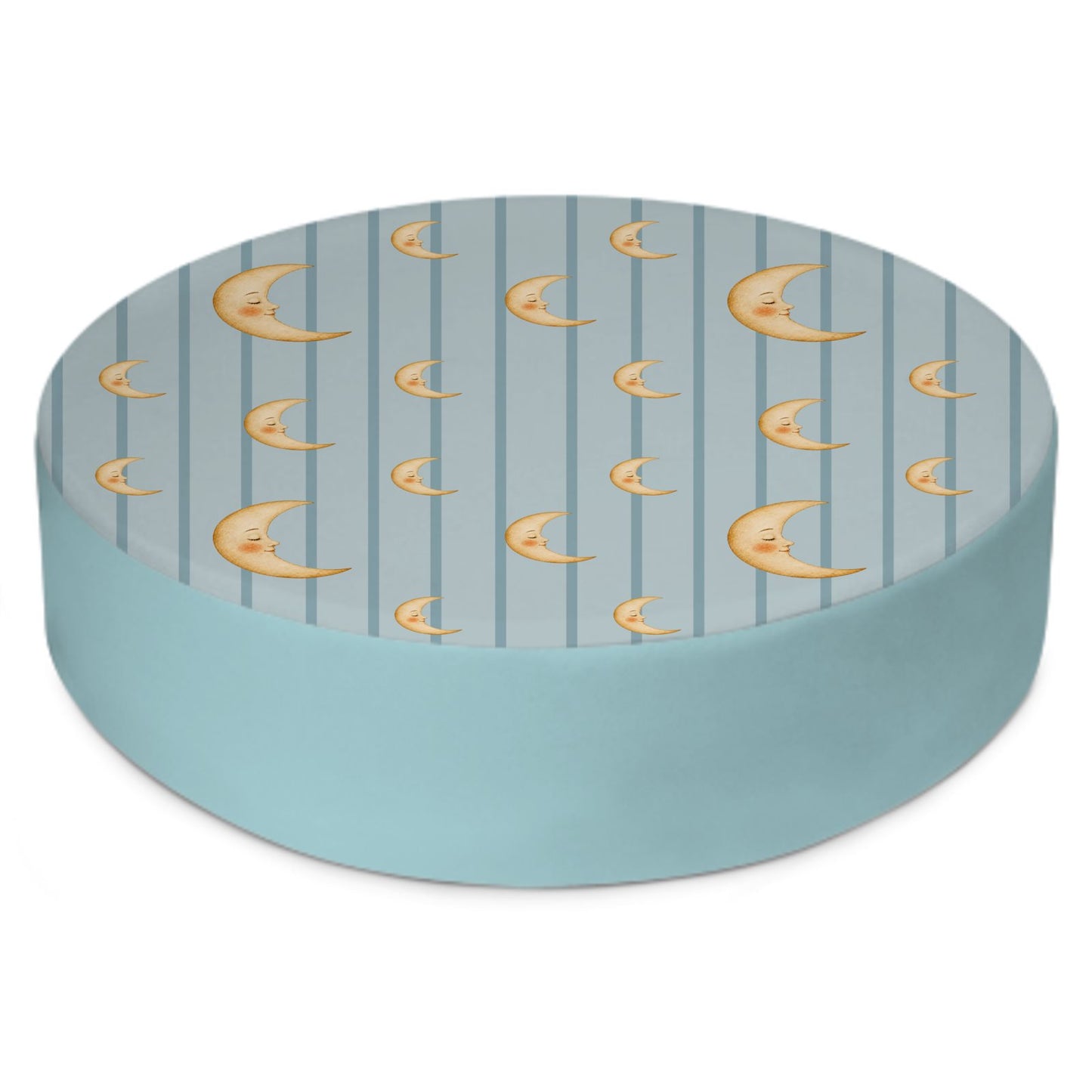 Lune Round Floor Cushion | Celestial Nursery & Cozy Home Deco