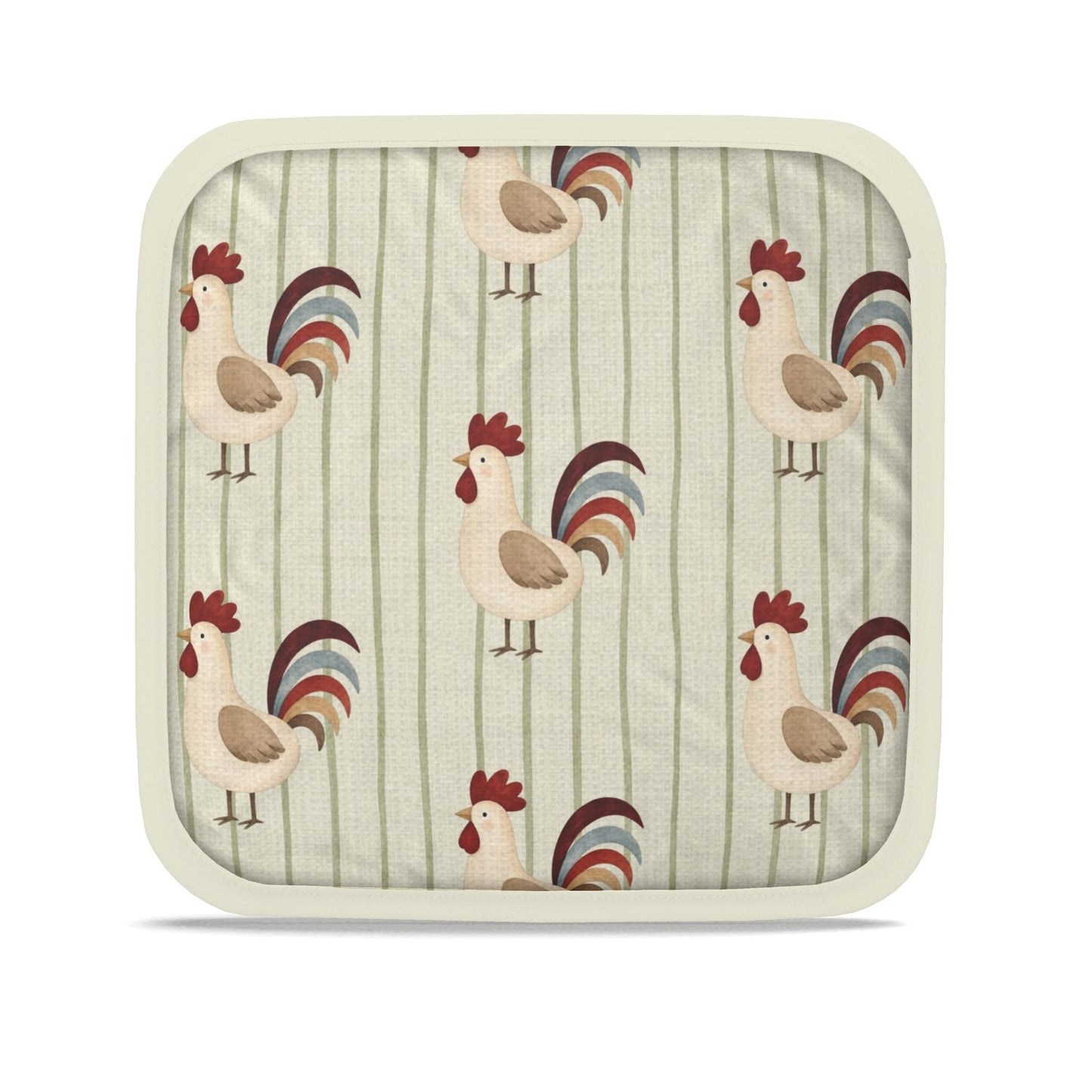 Country Rooster Hot Dish Pads – Set of 2