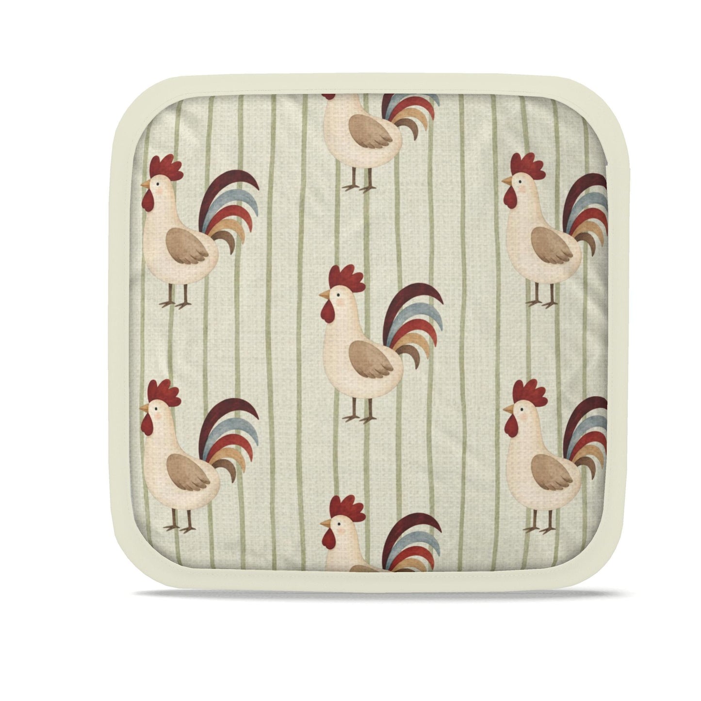 Country Rooster Hot Dish Pads – Set of 2