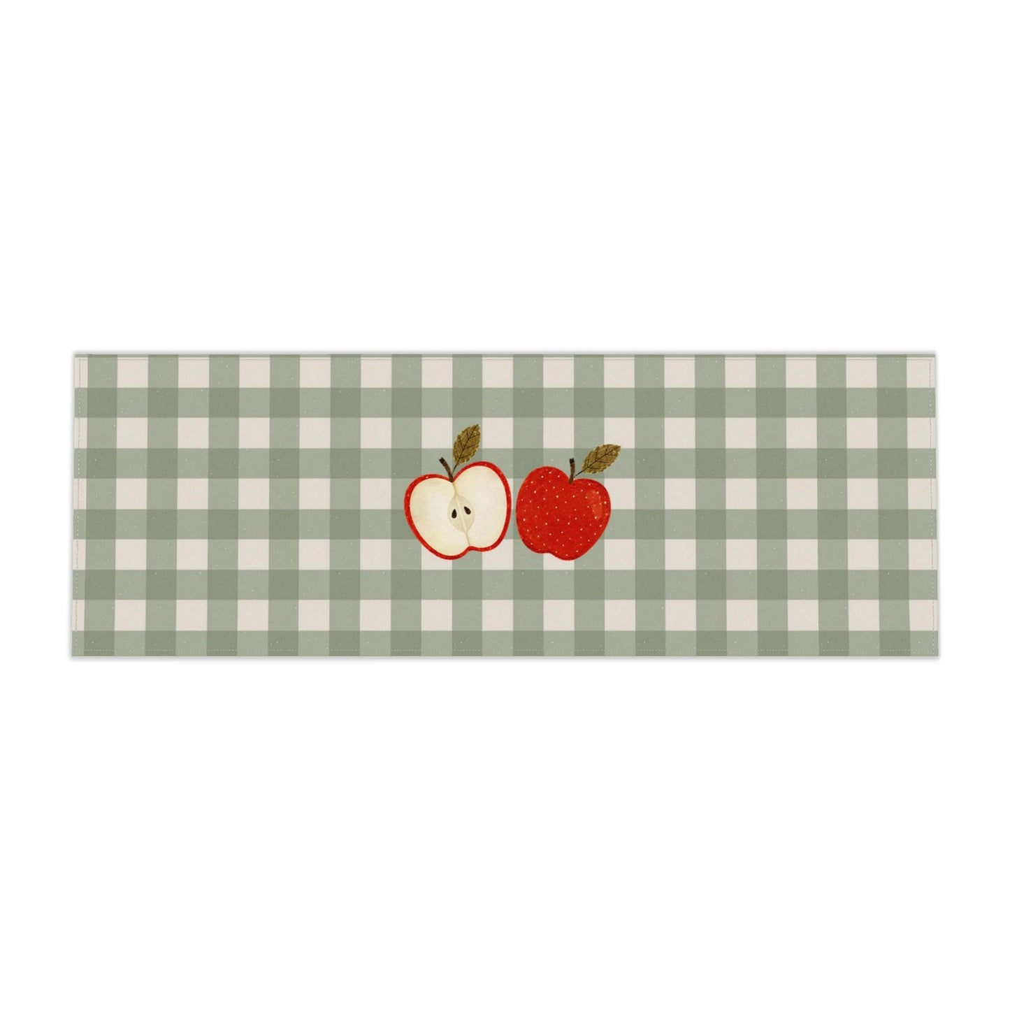 Apple Orchard Gingham Table Runner