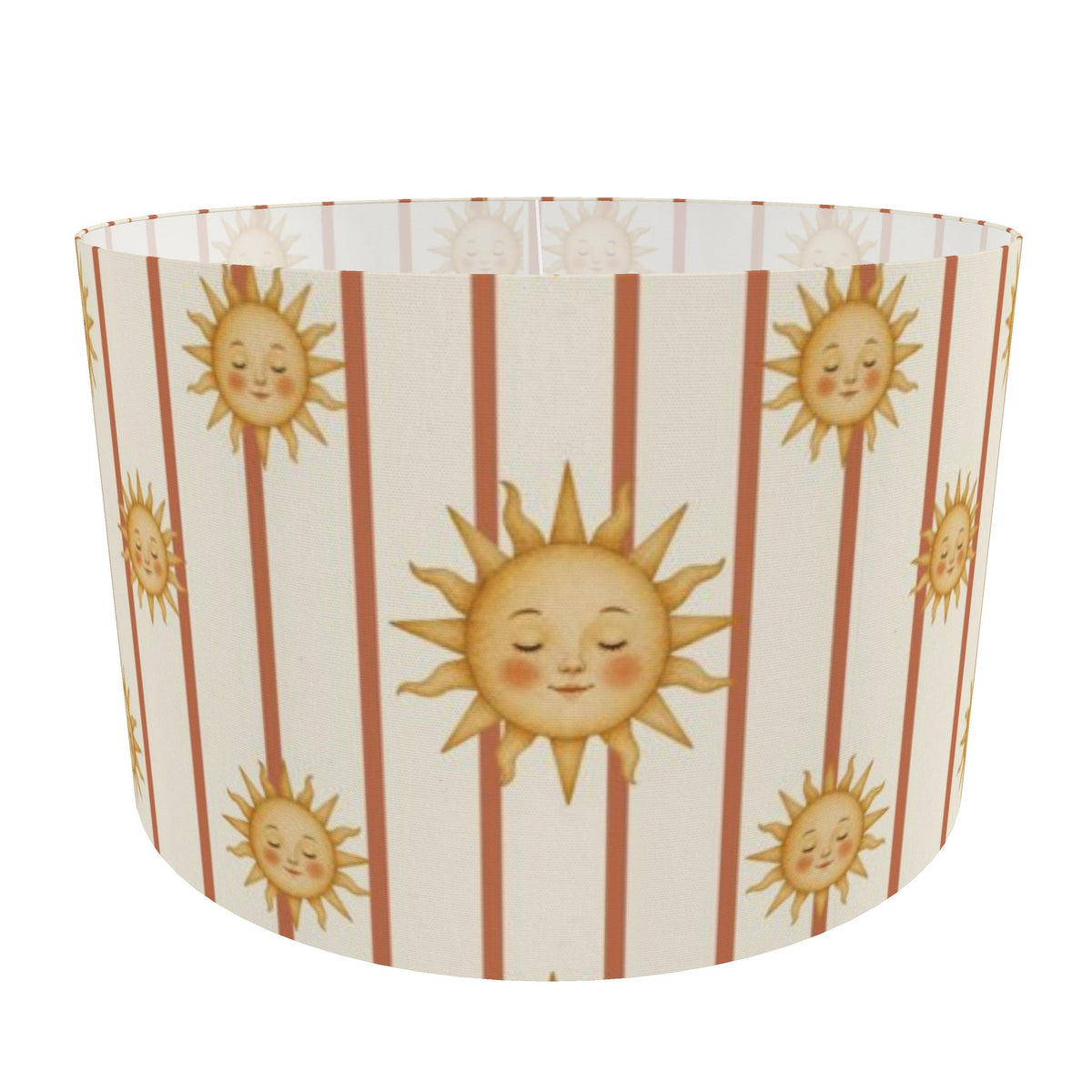 Soleil Lampshade – Retro Sun and Stripes