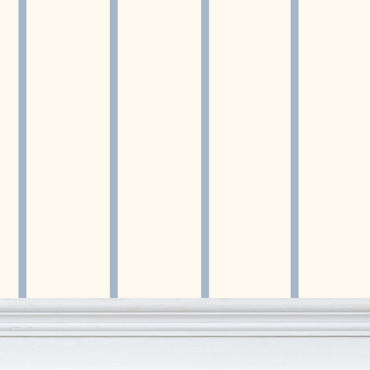 Lune et Soleil Powder Blue Stripe Wallpaper