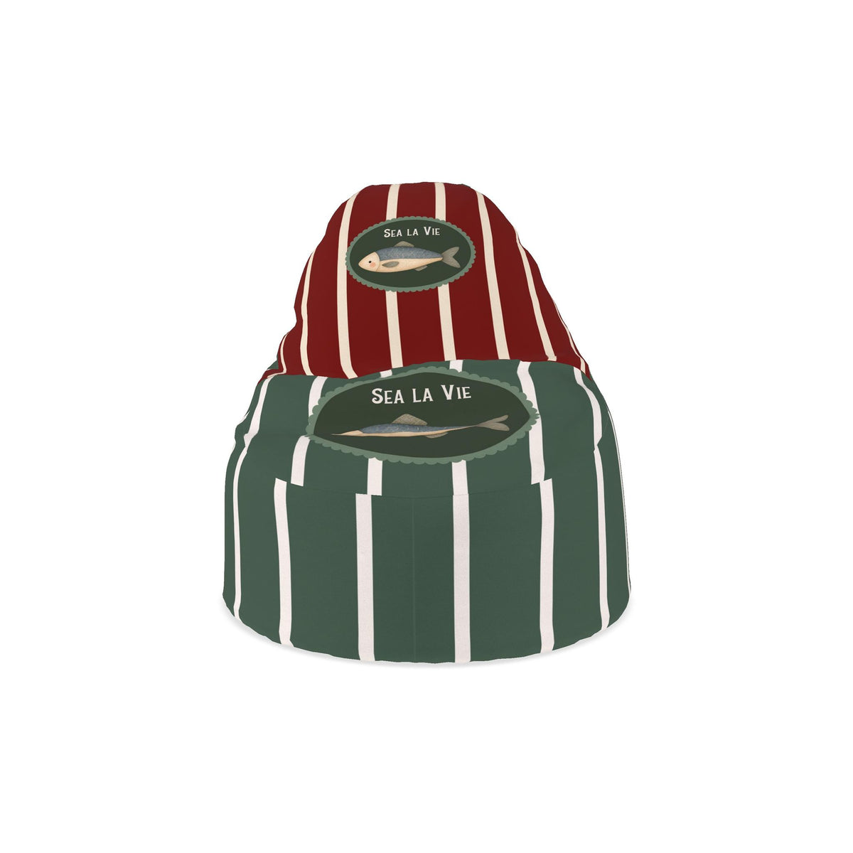 Sea la Vie Striped Designer Bean Bag