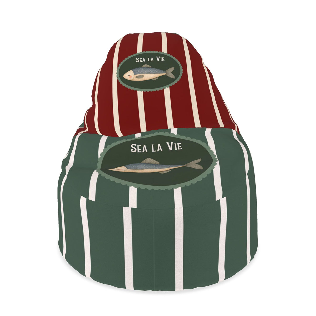 Sea la Vie Striped Designer Bean Bag