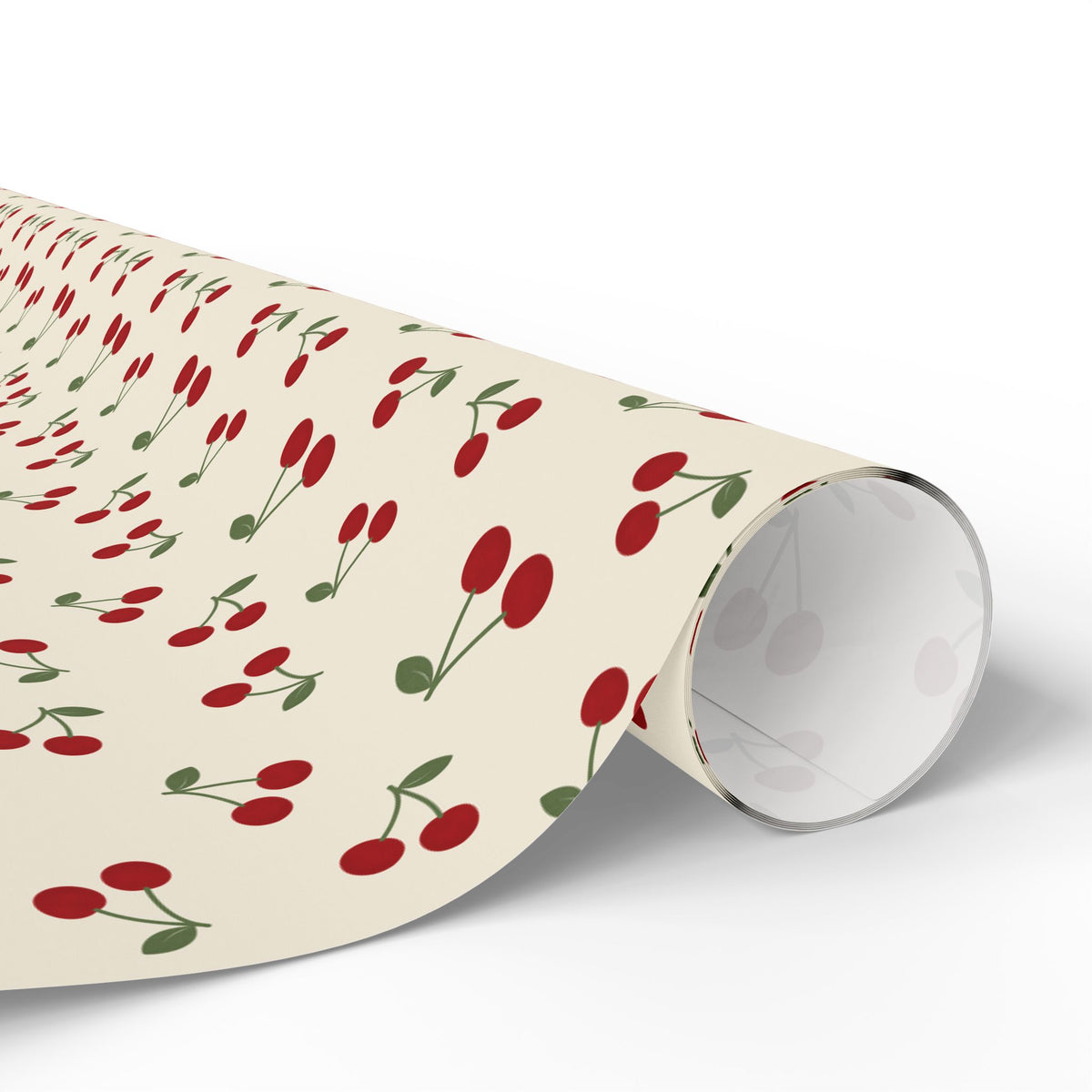 Cherry Pattern Wrapping Paper - Retro Red Cherry Gift Wrap for Birthdays & Holidays