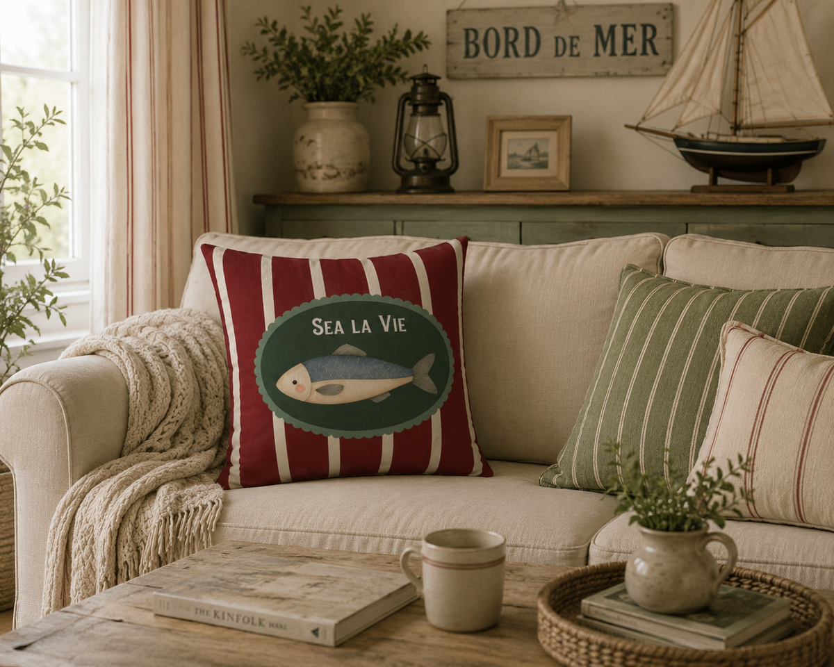 Sea La Vie Coastal Cushion