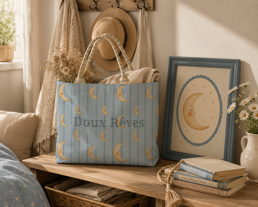 Lune Carryall Tote Bag | Celestial Everyday Tote