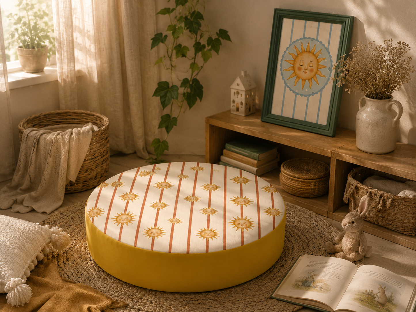 Soleil Round Floor Cushion
