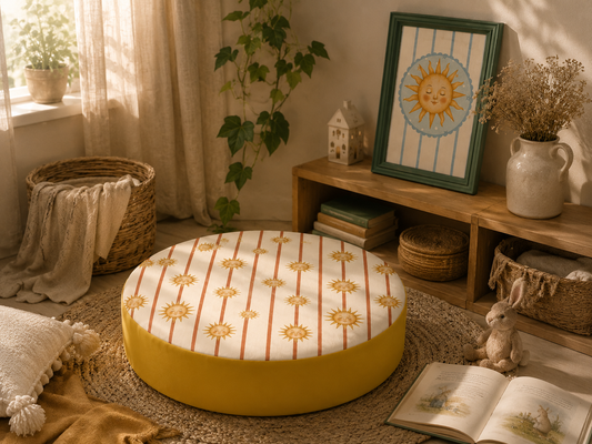 Soleil Round Floor Cushion