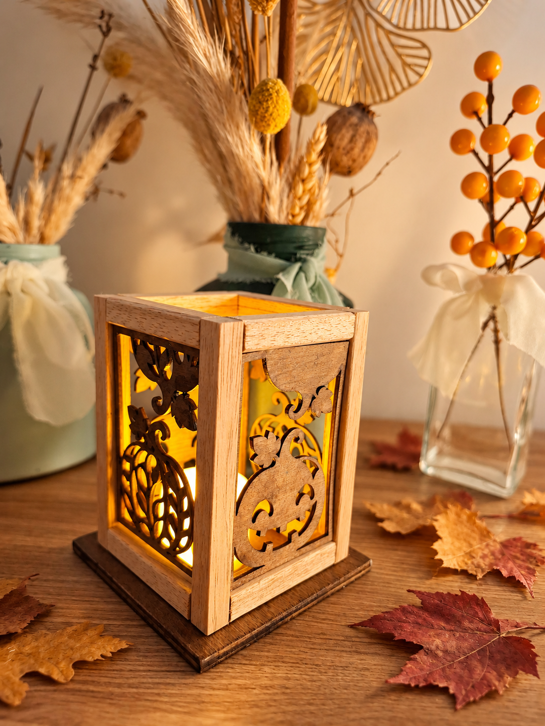 Lanterna in Legno Halloween