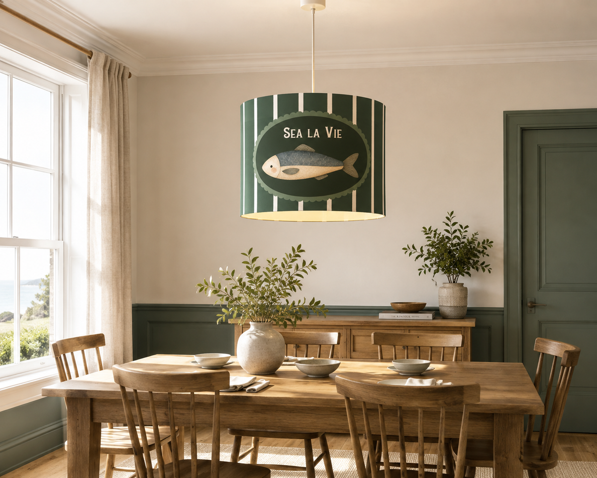 Sea La Vie Coastal Fish Lampshade
